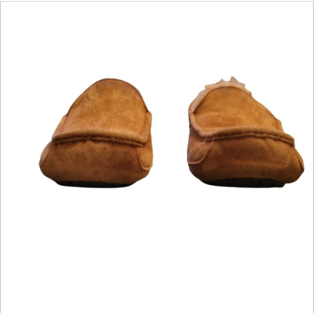 AUTHENTIC UGG SHEEPSKIN SUEDE SLIPPERS 11-WORN ONCE!! - Picture 7 of 8